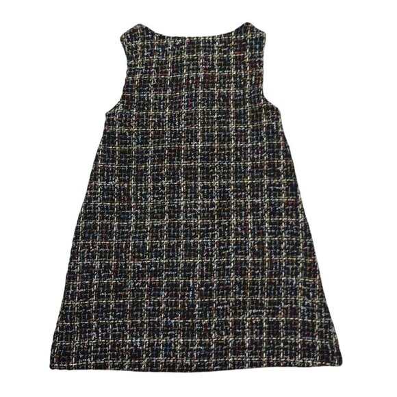 Rachel Zoe Toddler Girls Tweed A-Line Dress W/ Bow & Gold Button Accents Size 2T - Picture 2 of 9